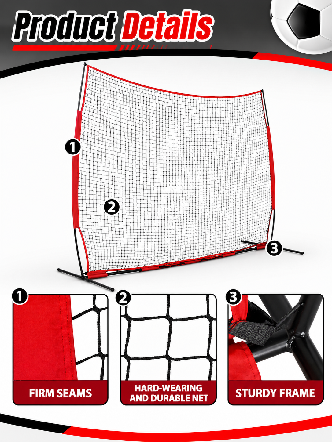 FOOTBALL PRACTICE NET WALL
